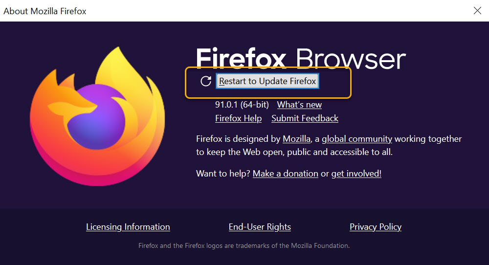 如何更新Firefox版本？